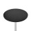 Deluxe Como Poseur Table, Round Black Wood Top with Chrome Base 2