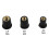 10Pcs India rubber WellNut M4/M5/M6 Metric Motorcycle Windscreen Well Nut Wellnuts 2