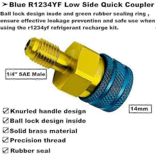 R1234YF Quick Coupler Kit,R1234yf to R134a Adapter 2