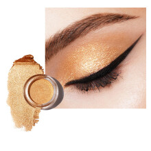 Oulac Gold Eyeshadow Cream Eyeshadow-Sombra de Ojos Highly Pigmented Natural Eyeshadow Waterproof&Long Lasting with Moisturizing Formula, Shimmer Glit