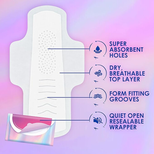 Always Always Pocket Flexfoam Pads, Size 1, Regular, with Wings, 22 Count 1