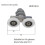 Shower Door wheel 8pcs Double Twin Top Bottom Rollers Runners Pulleys Bathroom Replacement Parts 4
