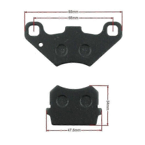 Brake Pad for 50cc 70cc 90cc 110cc125cc 150cc 200cc 250cc Atv Quad 1