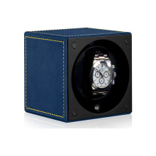 Swiss Kubik - Remontoir pour montres - Velours Windsor - Coutures bleu/jaune - 70027/78