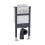 NES Home Nes Home Top or Front Wall Hung Toilet Frame Chrome Flush Square Buttons 1