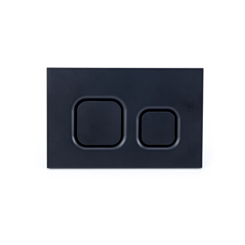NES Home Nes Home Top or Front Wall Hung Toilet Frame Matte Black Flush Square Buttons 1