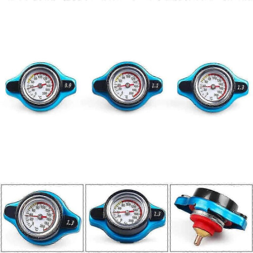 High Pressure Radiator Cap with Temperature Gauge for Various application Suitable 0.9/1.1/1.3 Bar Systems 1
