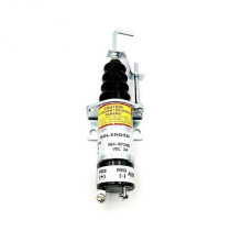 (24V, As Shown) Fuel Shutoff Solenoid for Engines Engine Part