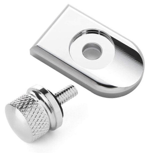 3X Chrome Billet Aluminum Seat Bolt Screw Cap for 2