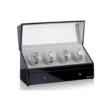 Designhütte - 70005-55 - Remontoir pour 4 montres - San Diego 4 - noir