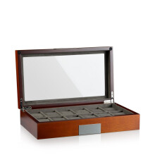 Heisse & Söhne - 70019-161 - Horloge doosje voor 12 Horloges - Monteray 12 - mahagony