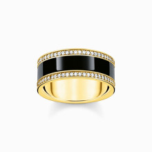 Thomas Sabo - TR2446-565-11-52 - Bague - Femmes - 925er Argent plaqué or jaune - taille de la bague 52
