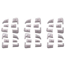 6x Car Steering Wheel Button Cover Trim Stickers for Class GLA GLS CLA C177 2015-2019 Accessories