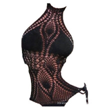(S, Black) Women Bikini Swimsuit Sexy Knitted One Piece Swimwear Beach Bathing Suit