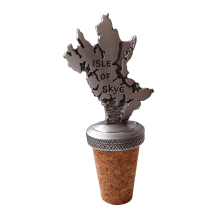 (Add a Gift Pouch) Isle of Skye Highlands Pewter Bottle Stopper