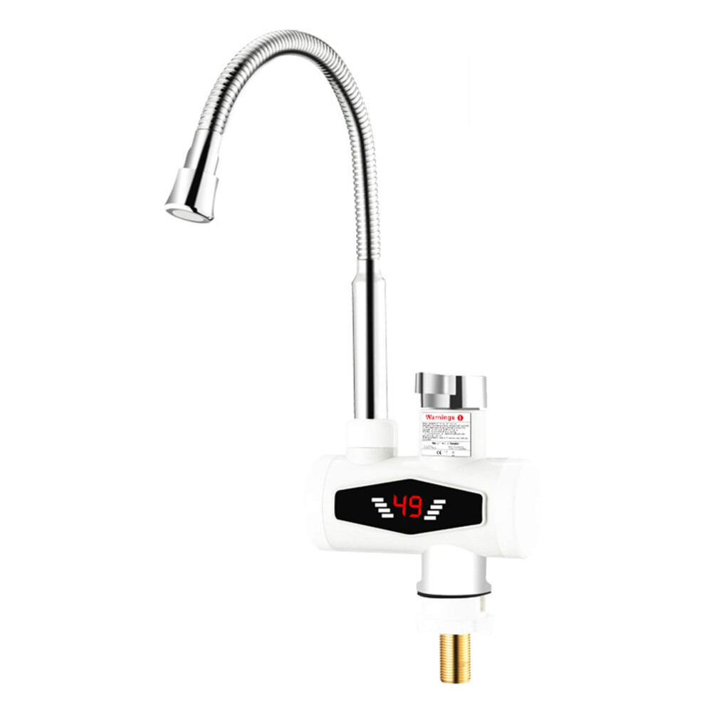 Household Instant Electric Hot Faucet, Rotatable Digital Display Hot and Cold Water Mixer Tap-image-OPC-PJ5X9WC-NEW