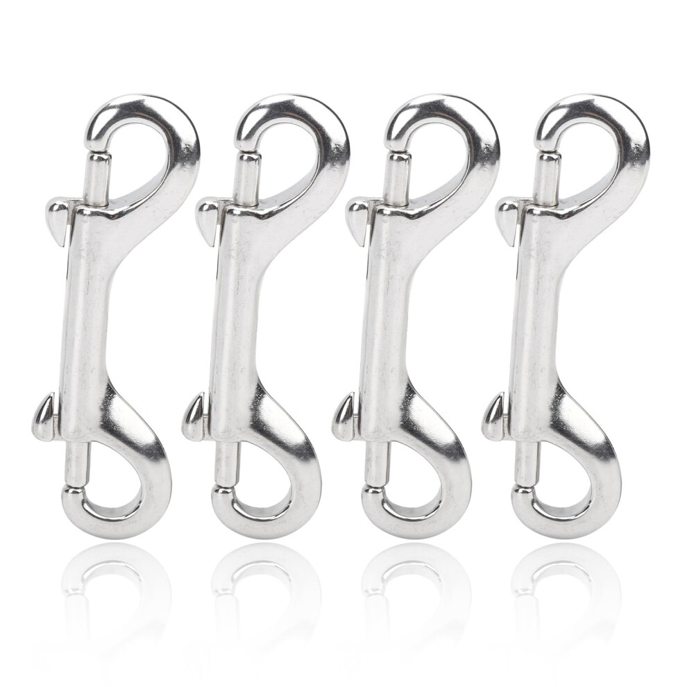 Double Ended Snap Hook, L100mm 316 Stainless Steel Marine Grade Double End Bolt Snaps Hardware For Linking Pet Dog Leash Collar Refï¼Abc 477169017031