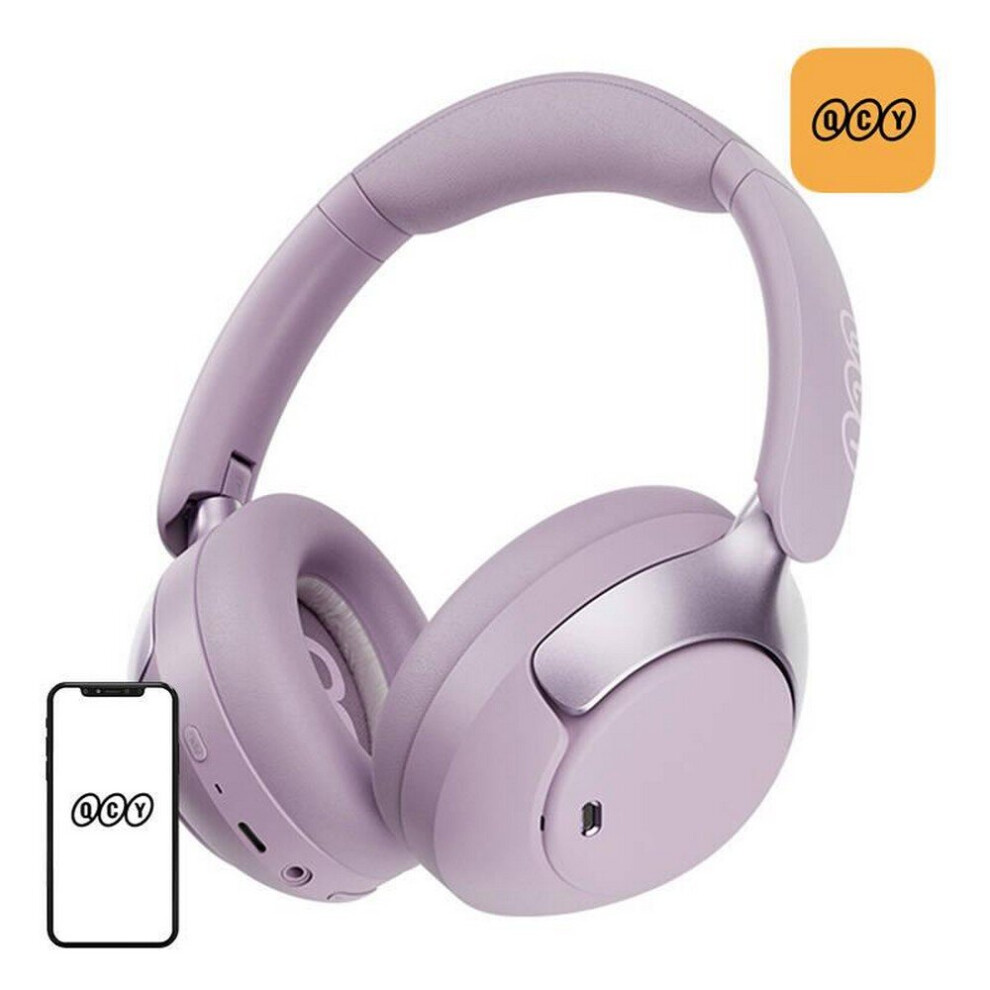 QCY H3 pro (ANC, 40 h, Kabelgebunden, Kabellos), Kopfhörer, Violett - Bild 3