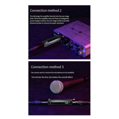 For DM1 Dynamic Microphone Preamplifier+SM58SK Microphone 28DB Gain for Dynamic and Passive Ribbon Microphone 1