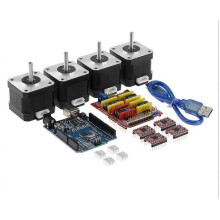 CNC Shield + for R3 Board +4X A4988 Stepper Motor Driver +4X 4401 Stepper Motor Kit for 3D Printer