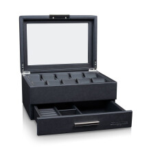 Heisse & Söhne - 70019-190.142 - Horloge doosje - Heron 10+ - zwart
