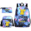 (Starry blue) Pikachu School Bag Backpack Pencil Case Shoulder Bag Three-piece Set 1