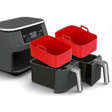 Reusable Rectangular Nonstick Silicone Air Fryer Basket Silicone Material