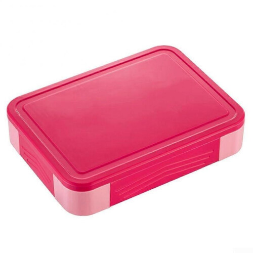 Lunch Box for Kids, 6 Compartments, Leakproof for School, Office (Red)