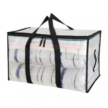 Clear Moving Bags Heavy Duty with Durable Zipper Reinforced Handle