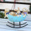 Laughing Rabbits Rocking in Egg Swings Vintage Rustic Country Decorations for Spring Celebration 4