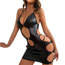 Valentine's Day Latex Lingerie for Sex Elegant 01 Black L