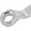 1PC 12 Point Deep Offset Ring Spanner Metric Double Box End Wrench Chrome Plated, silver 5