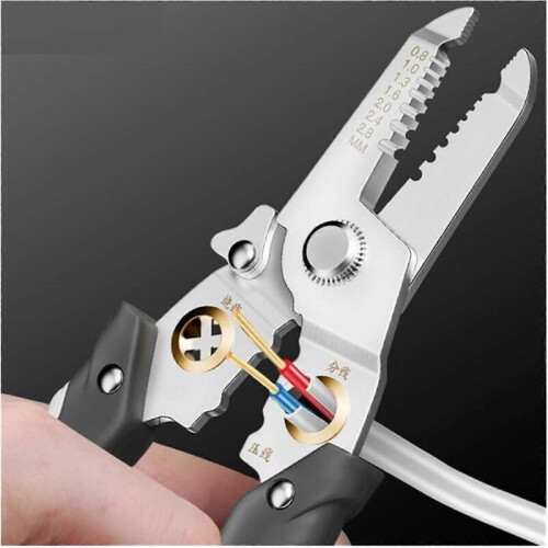 RHAIYAN Wire Stripper Pliers Multi Tool Electric Cable Stripper Cutter 1