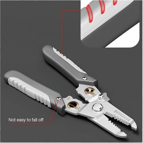 RHAIYAN Wire Stripper Pliers Multi Tool Electric Cable Stripper Cutter 2