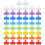 Cable Labels, 50 Pieces Multi Colour Cable Names, Cable Management Designations for Cable Management Classifying Cable Names 1