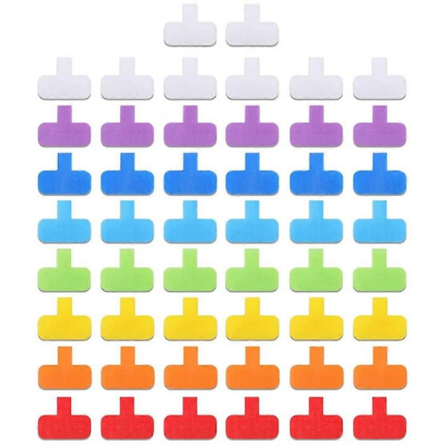 Cable Labels, 50 Pieces Multi Colour Cable Names, Cable Management Designations for Cable Management Classifying Cable Names