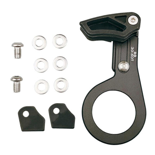 chain guide, 1 x ISCG 03 ISCG 05 bottom bracket mount, milled, anodized, single plate, bicycle gear guide