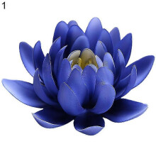 (Blue) Lotus-shaped Ceramic Censer 3d Handcrafted Artistic Flower Incense Stick Holder Desktop Decoration