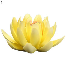(Yellow) Lotus-shaped Ceramic Censer 3d Handcrafted Artistic Flower Incense Stick Holder Desktop Decoration