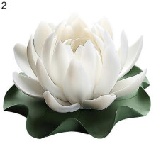 (White) Lotus-shaped Ceramic Censer 3d Handcrafted Artistic Flower Incense Stick Holder Desktop Decoration