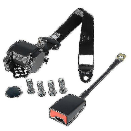 Three-point Car Seat Belt Fully Automatic Retractable Driver's Seat Belt Three-point with Base Socket 1