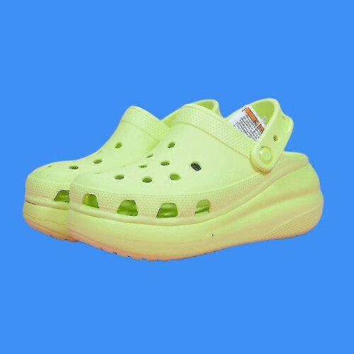 (M6W8, green) Women's Classic Crush Rubber Platform Clogs
