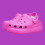 (M5W7, rose Red) Women's Classic Crush Rubber Platform Clogs 1