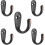 5 Piece Single Prong Robe Hook, Farmhouse Coat Hooks Oil-Rubbed Bronze 1