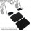 2pcs Wheelchair Footrest Cover Prevent Slip Footrest Protector Pad 3