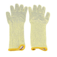 1 Pair Oven Mitts Double Layer Aramid Fiber 300 High Temperature Resistant Knit Flexible Baking Glo