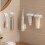 Wall-mounted Rolling Tube Toothpaste Squeezer Magnetic Toothpaste Seat Holder Stand Rotate Toothpaste Dispenser (white/3 piece) 2