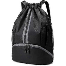 Sports Gym Bag, Waterproof Large Capacity Drawstring Bag, Unisex Backpack Drawstring Bag