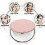Portable Pocket Mirror Double-sided Makeup Mirror with Led Lighting, 1x / 10x 3