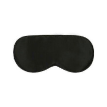 (Black) Double Layer Silk Eye Mask Breathable Sleep Companion Shading Sleeping Eye Mask